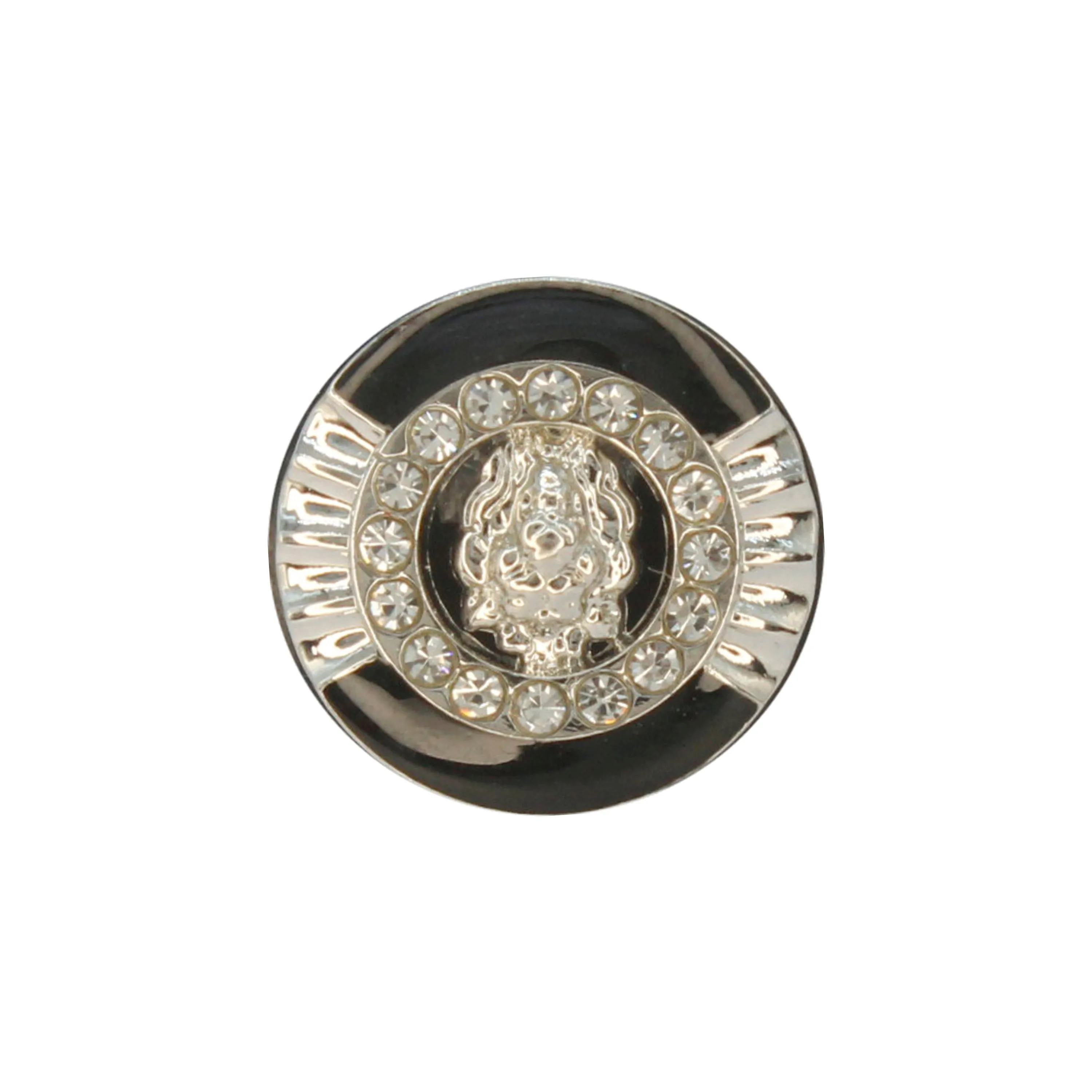 12mm Lion Rhinestone Shirt Buttons