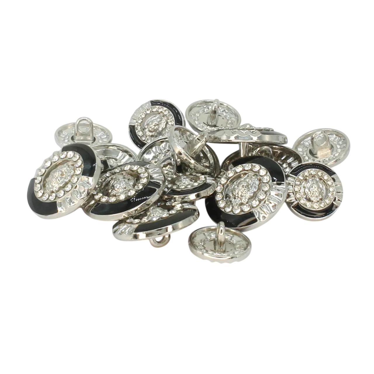 12mm Lion Rhinestone Shirt Buttons