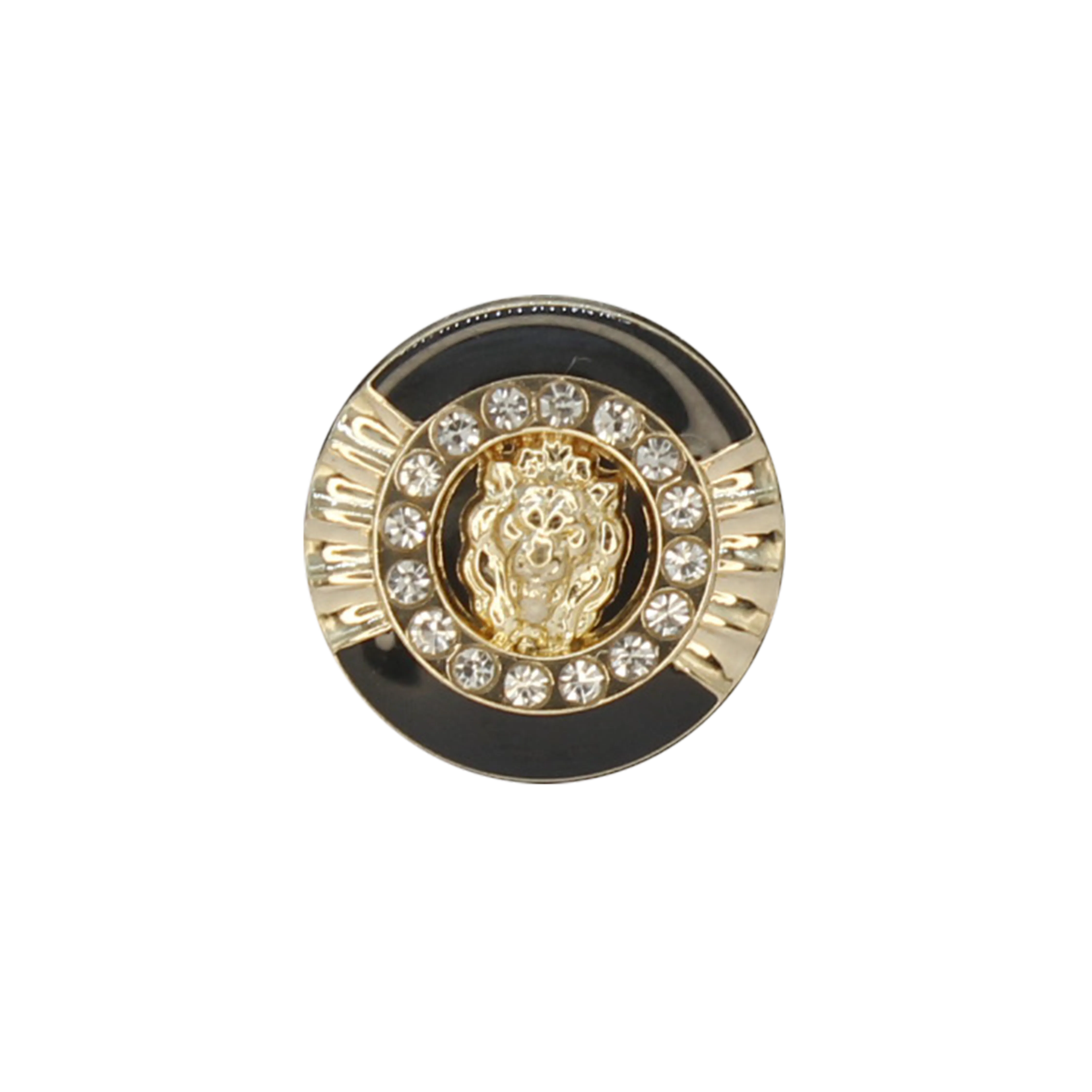 12mm Lion Rhinestone Shirt Buttons