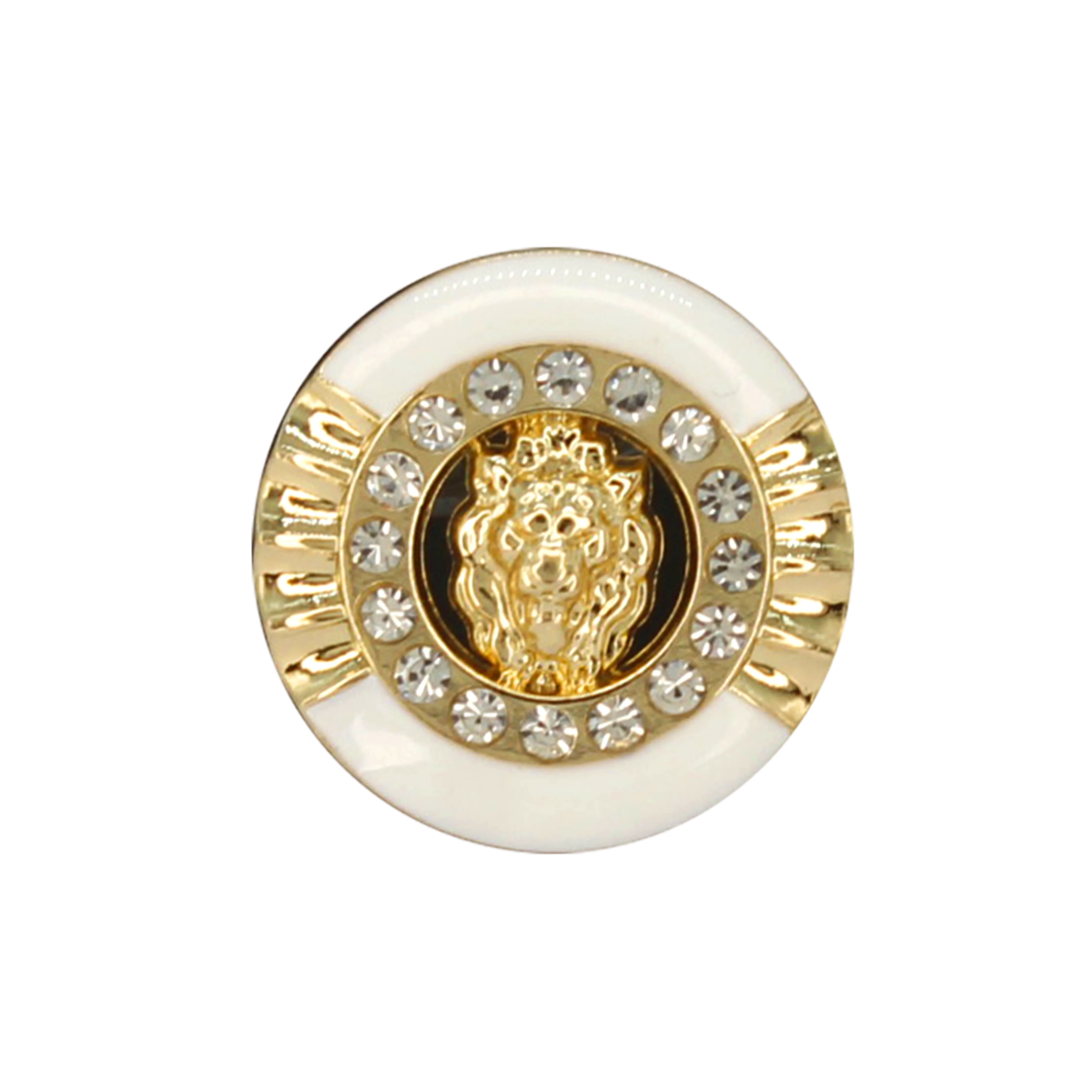 12mm Lion Rhinestone Shirt Buttons