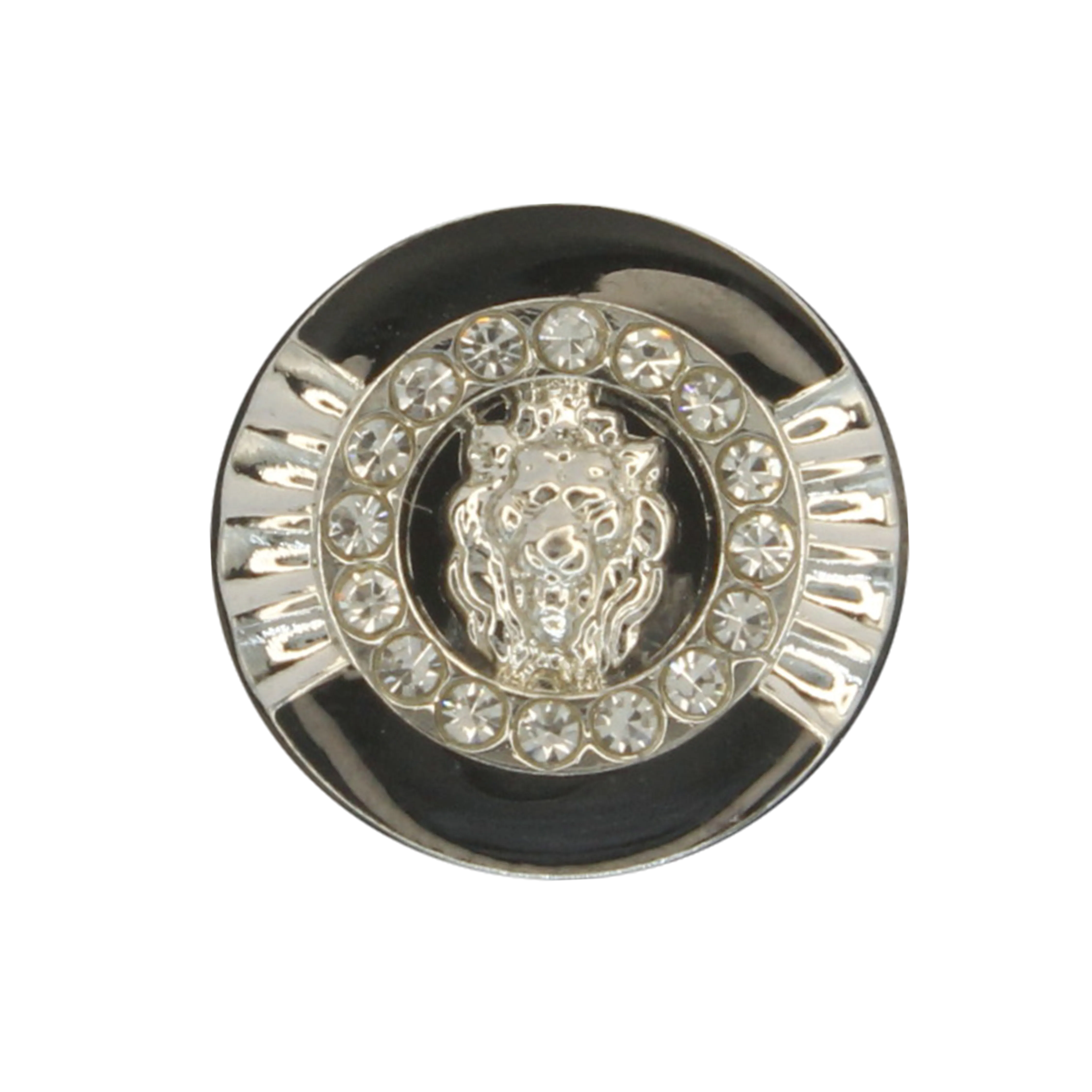 12mm Lion Rhinestone Shirt Buttons