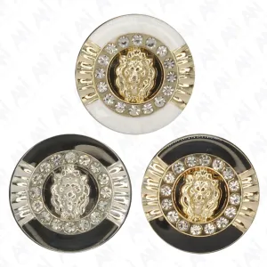 12mm Lion Rhinestone Shirt Buttons