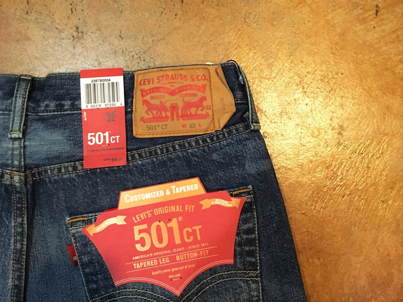 236790004 Levi's Premium 501 CT Shorts Salt Fade