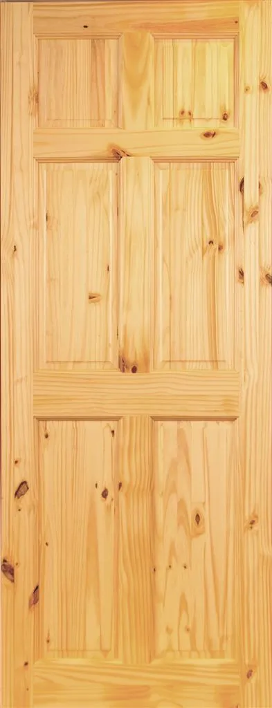 6 Panel Pine Door Pre Finished