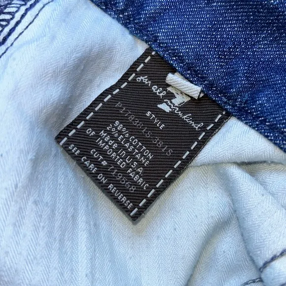 7 For All Mankind Denim Jean Cuffable Shorts
