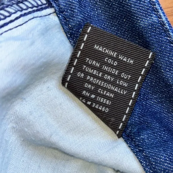 7 For All Mankind Denim Jean Cuffable Shorts