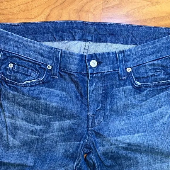 7 For All Mankind Denim Jean Cuffable Shorts