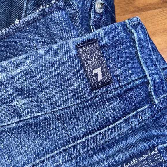 7 For All Mankind Denim Jean Cuffable Shorts