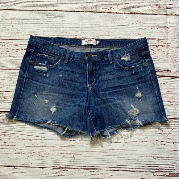 Abercrombie &amp; Fitch Denim Cut Off Jean Shorts Sz 8