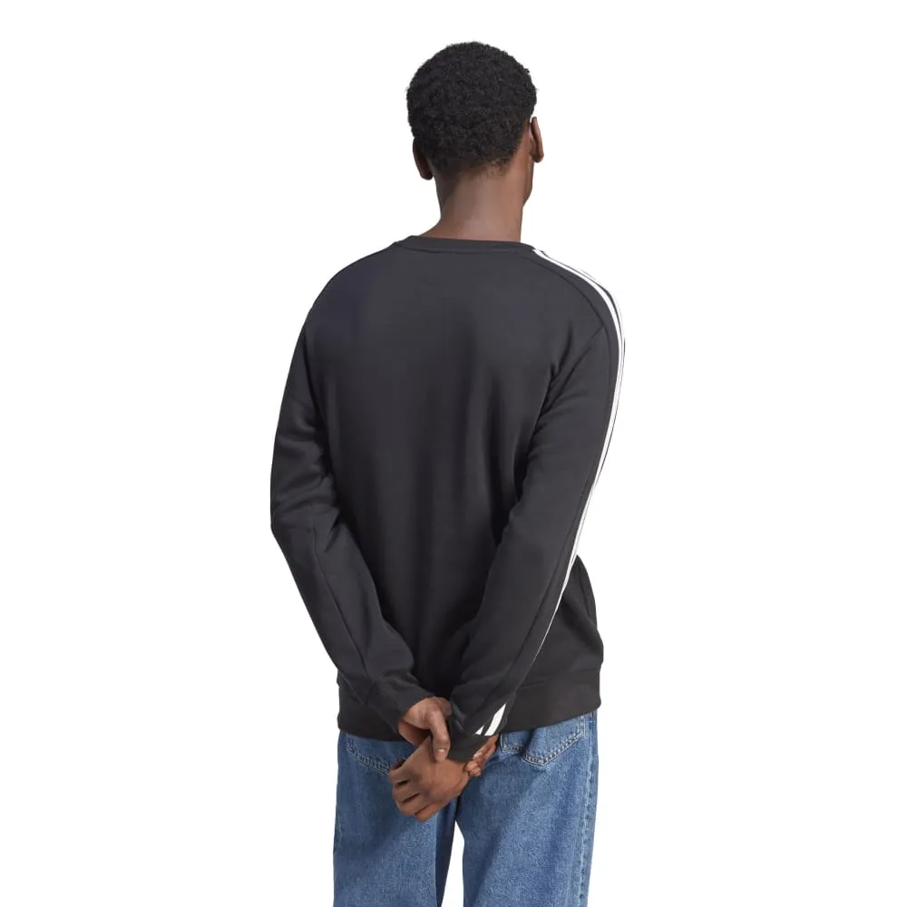 Adidas Mens 3-Stripes Fleece Sweatshirt