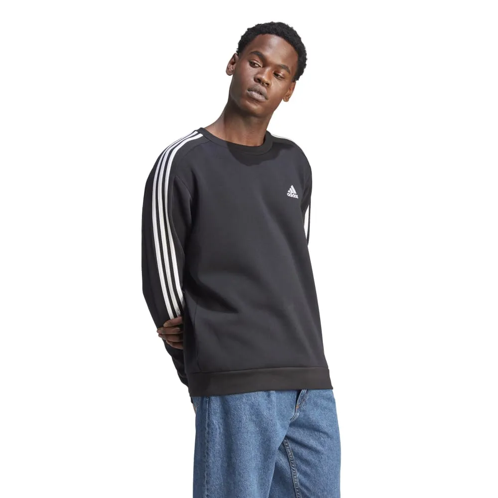 Adidas Mens 3-Stripes Fleece Sweatshirt