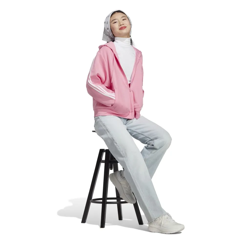 Adidas Womens Future Icons 3 Stripes Zip Up Hoodie