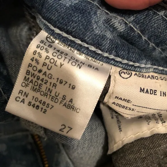 AG Liberty Flowered Jean Shorts