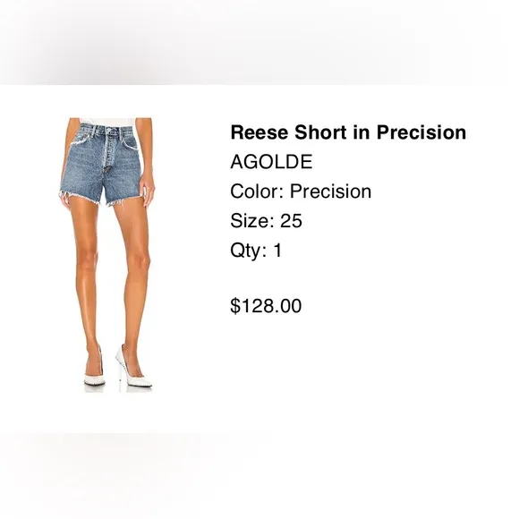 Agolde denim shorts