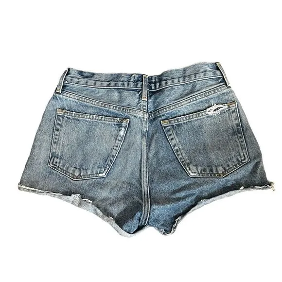Agolde Parker Denim Cut Off Shorts 26