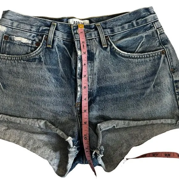 Agolde Parker Denim Cut Off Shorts 26