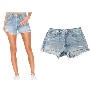 AGOLDE Parker Vintage Cutoff Shorts Cotton Distressed Size 30