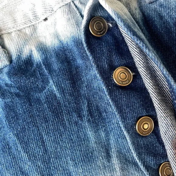 Alanui | Blue Denim Frayed Shorts