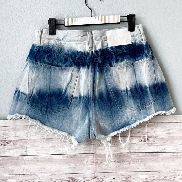 Alanui | Blue Denim Frayed Shorts