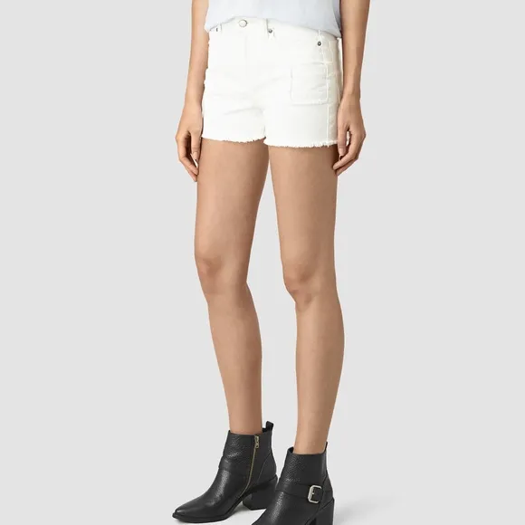 ✨ALLSAINTS✨Ann Patch Shorts in White
