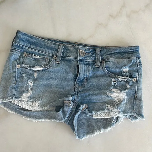 American eagle denim shorts