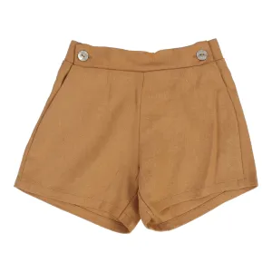 Analogie Linen Shorts - Golden (Gingham Collection)