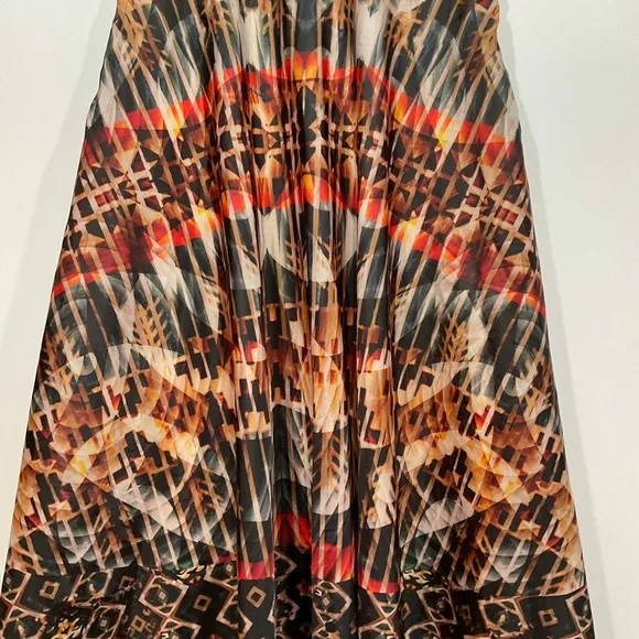 Anthropologie Bhanuni by Jyoti Kaleidoscope Maxi Skirt Brown Multi-Color; Size:S