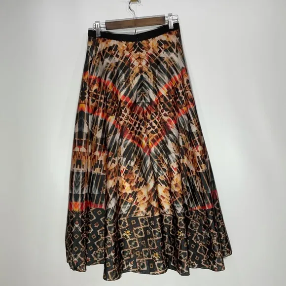 Anthropologie Bhanuni by Jyoti Kaleidoscope Maxi Skirt Brown Multi-Color; Size:S