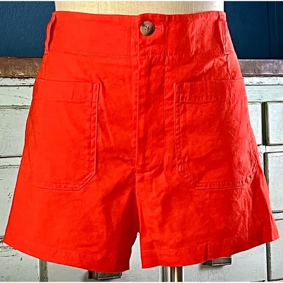 Anthropologie Colette Linen Blend Shorts 32