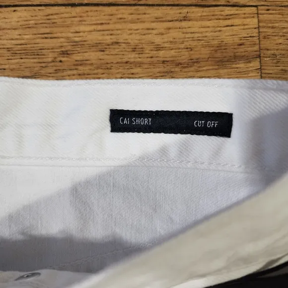 Anthropologie Edwin White Denim Shorts