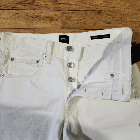 Anthropologie Edwin White Denim Shorts