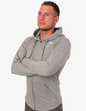 ARK ZIP HOODIE LIGHT GREY MARL