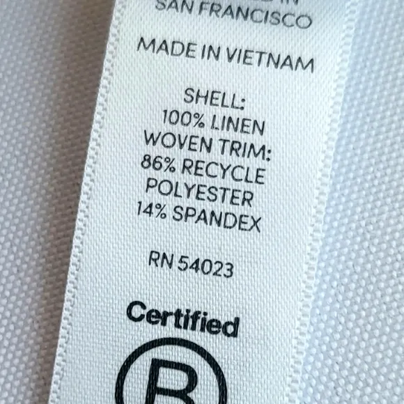 Athleta Carbo Tide Linen Shorts