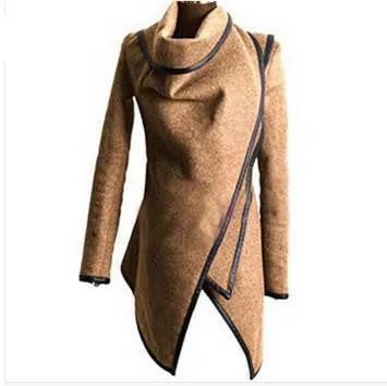 Autumn Spring Long Colored Trench Coat Women Cashmere Overcoat Full Size Women Coats Fur Manteau Abrigos Mujer WCB0003