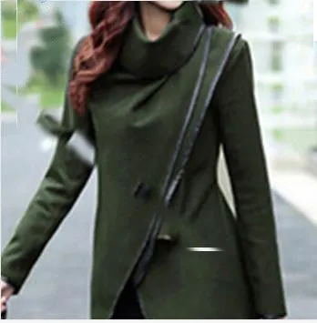Autumn Spring Long Colored Trench Coat Women Cashmere Overcoat Full Size Women Coats Fur Manteau Abrigos Mujer WCB0003