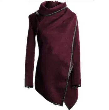Autumn Spring Long Colored Trench Coat Women Cashmere Overcoat Full Size Women Coats Fur Manteau Abrigos Mujer WCB0003