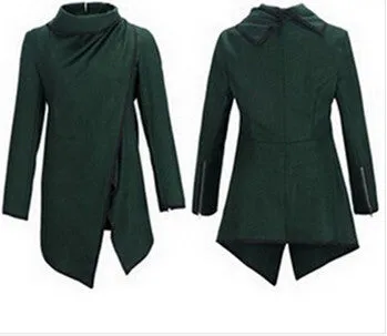 Autumn Spring Long Colored Trench Coat Women Cashmere Overcoat Full Size Women Coats Fur Manteau Abrigos Mujer WCB0003