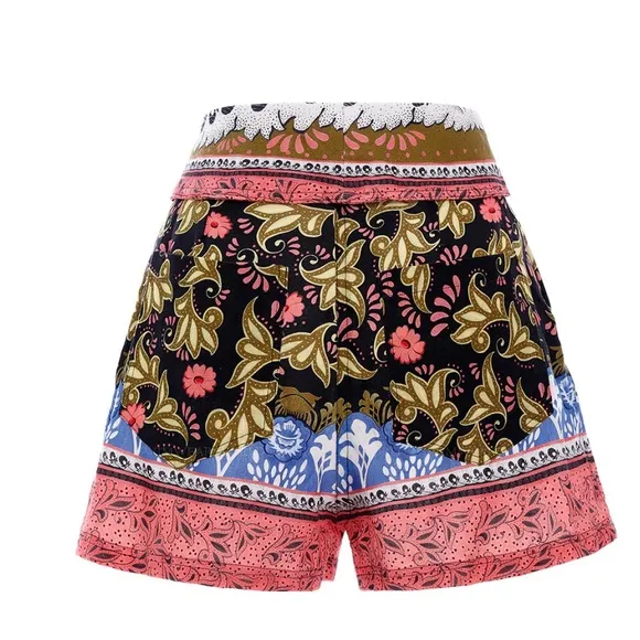 (B5) AGUA BENDITA SOPHIE SHORTS High-waisted shorts prints. Multi colour, size L