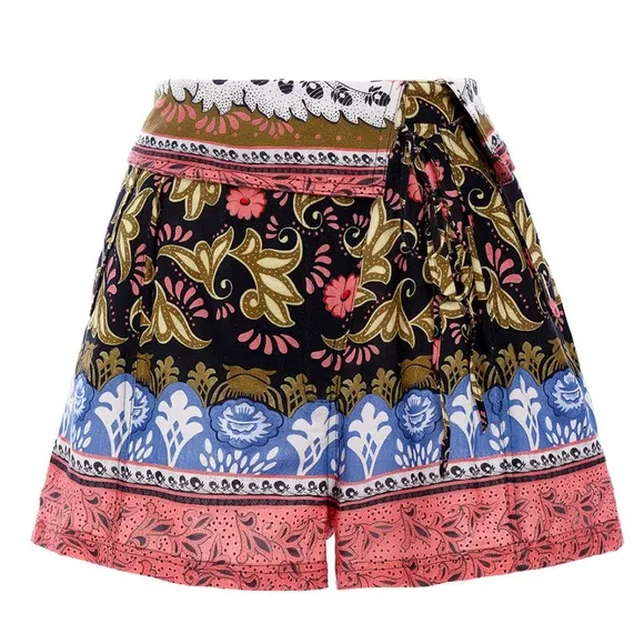 (B5) AGUA BENDITA SOPHIE SHORTS High-waisted shorts prints. Multi colour, size L