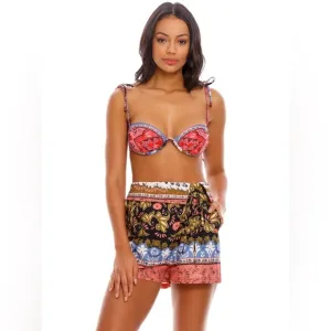 (B5) AGUA BENDITA SOPHIE SHORTS High-waisted shorts prints. Multi colour, size L