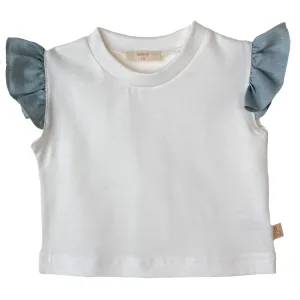 Baby Gi Girls Ivory & Misty Blue Shorts and Top