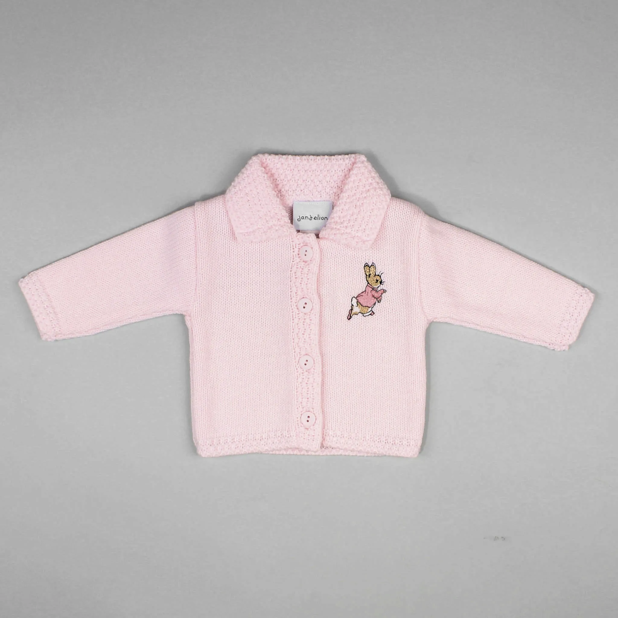 Baby Girls Cardigan With Rabbit Embroidery