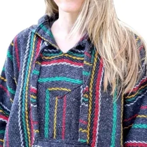 Baja Hoodie Rasta Charcoal