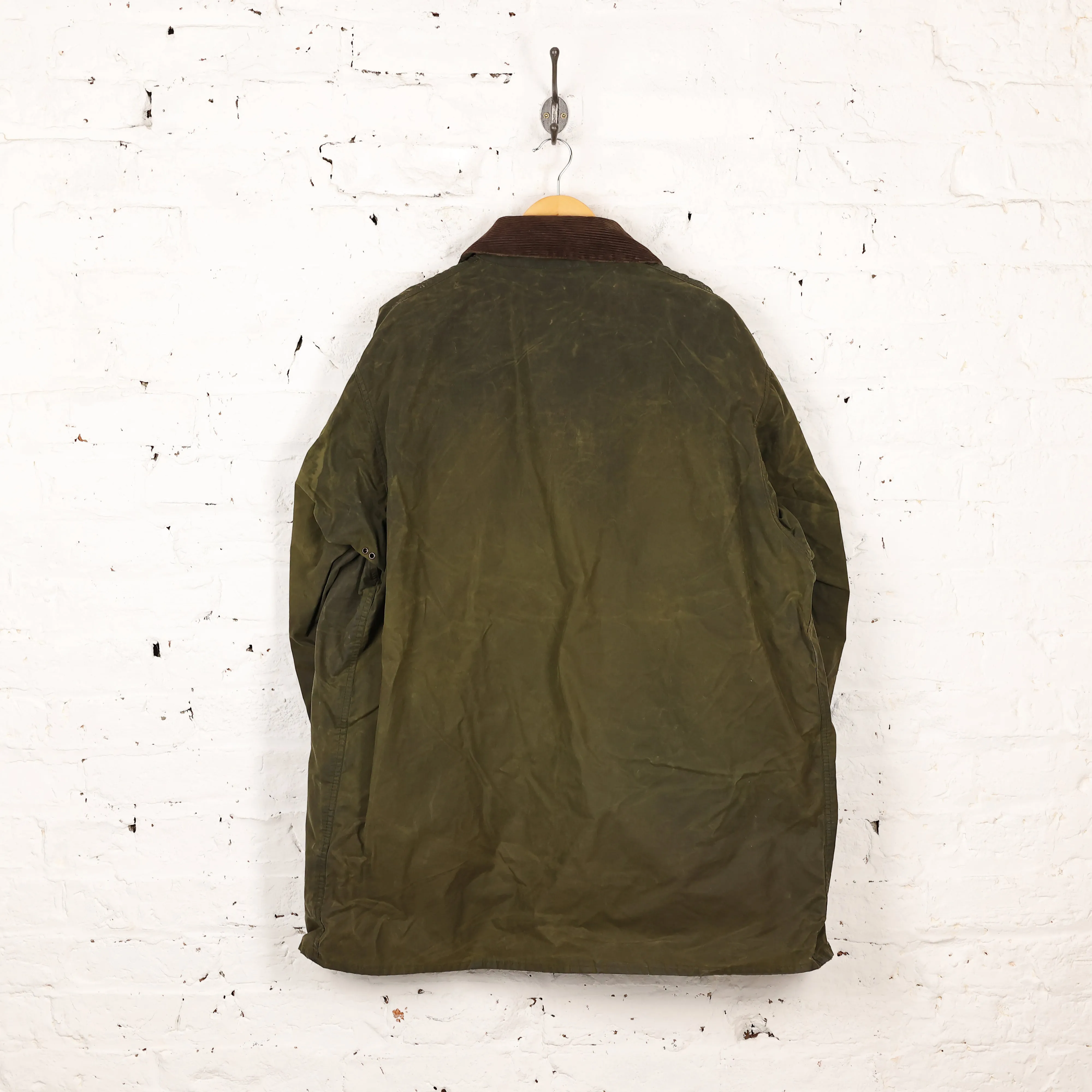 Barbour Border Wax Jacket Coat - Green - XL