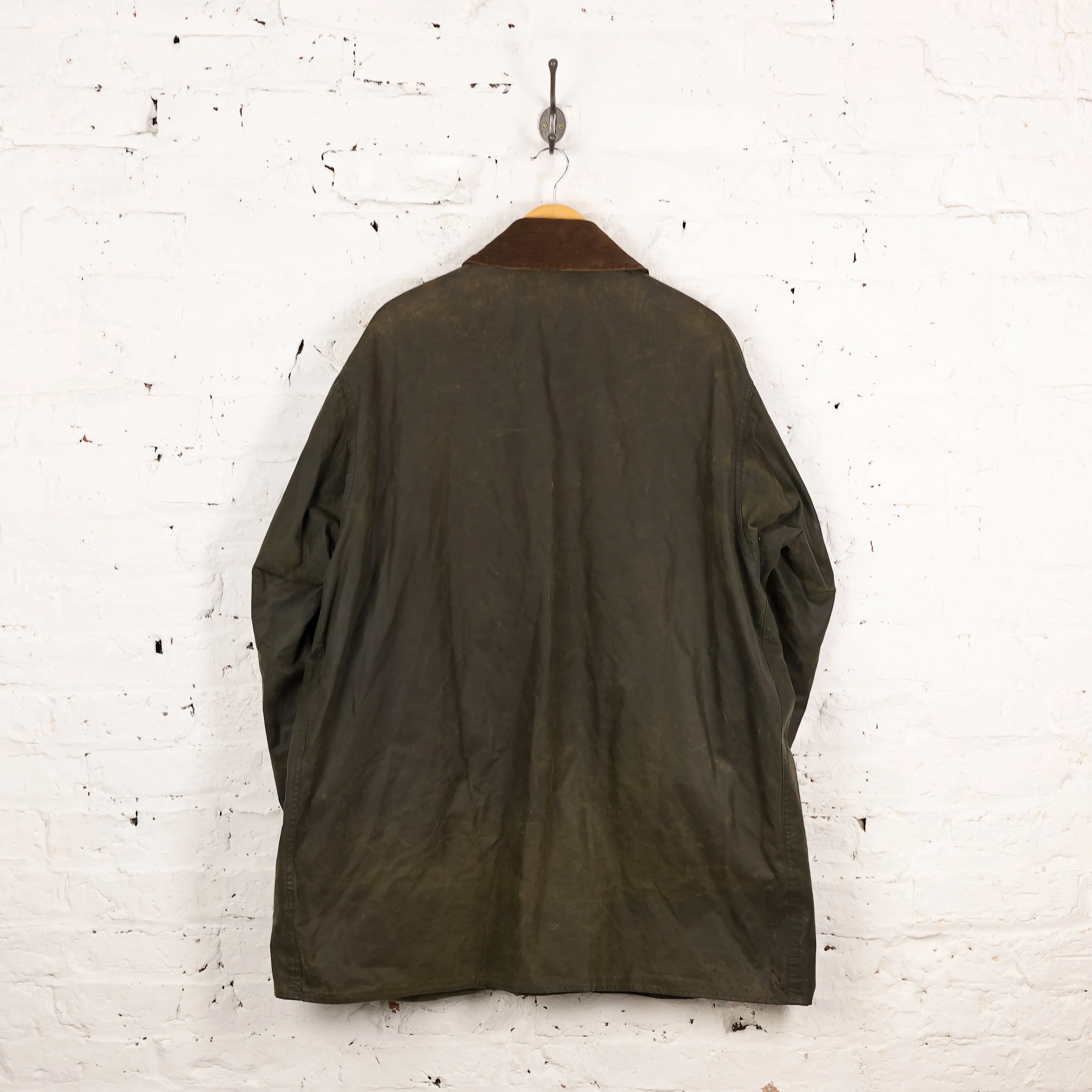 Barbour Border Wax Jacket Coat - Green - XXL