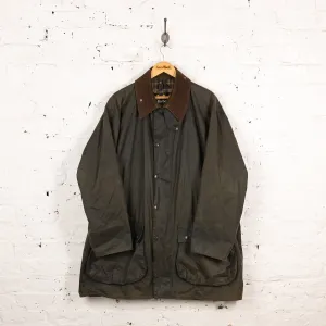 Barbour Border Wax Jacket Coat - Green - XXL