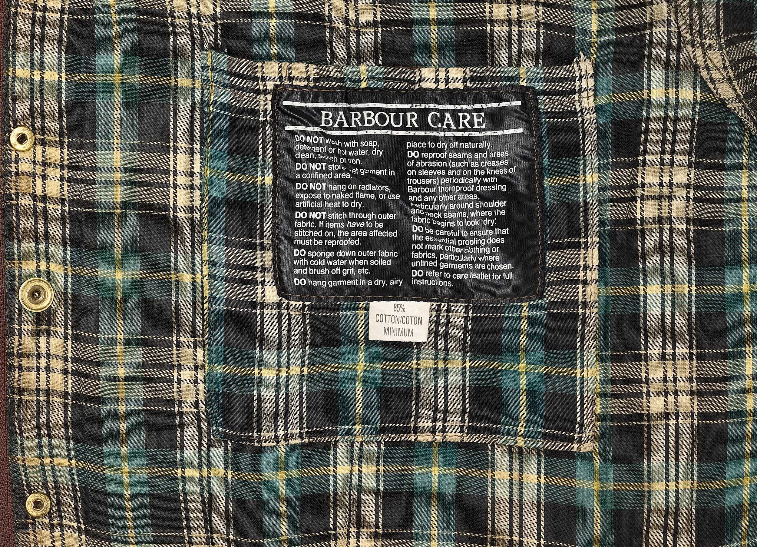 Barbour Border Wax Jacket - Green - L