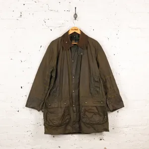 Barbour Border Wax Jacket - Green - L
