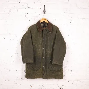 Barbour Gamefair Wax Jacket Coat - Green - S