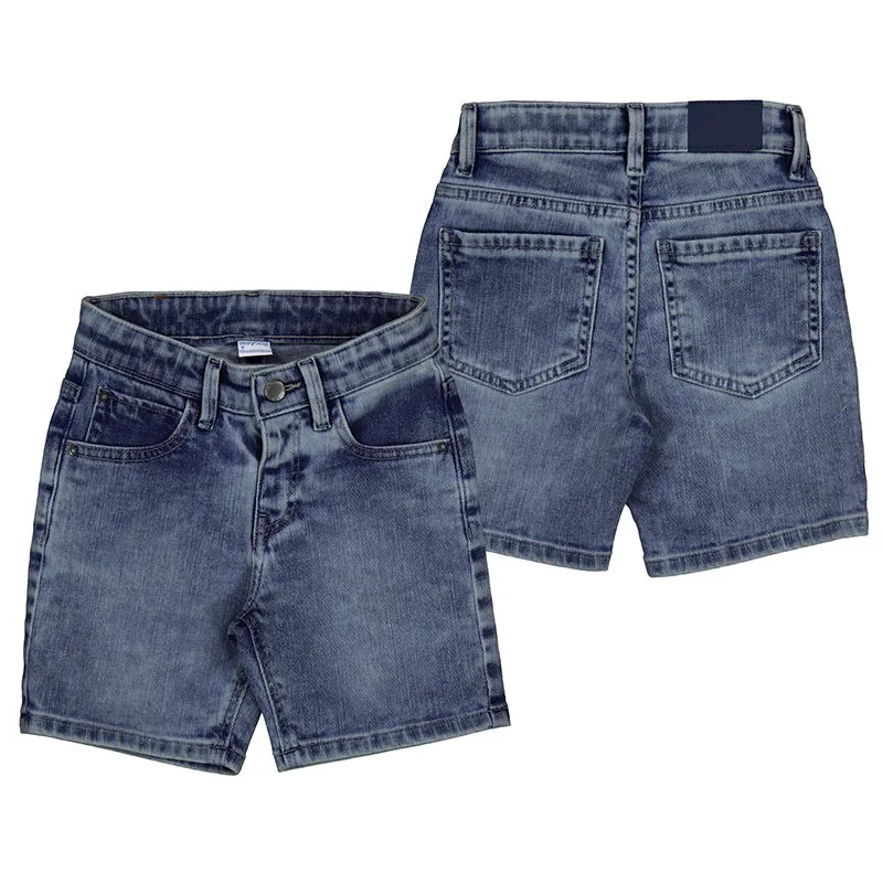 Basic Denim 5 Pocket Shorts-Medium 237